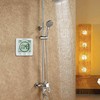 GXSTWU Digital Clock, Waterproof "Splashproof", Timer, Thermometer, Hygrometer, Half Bath