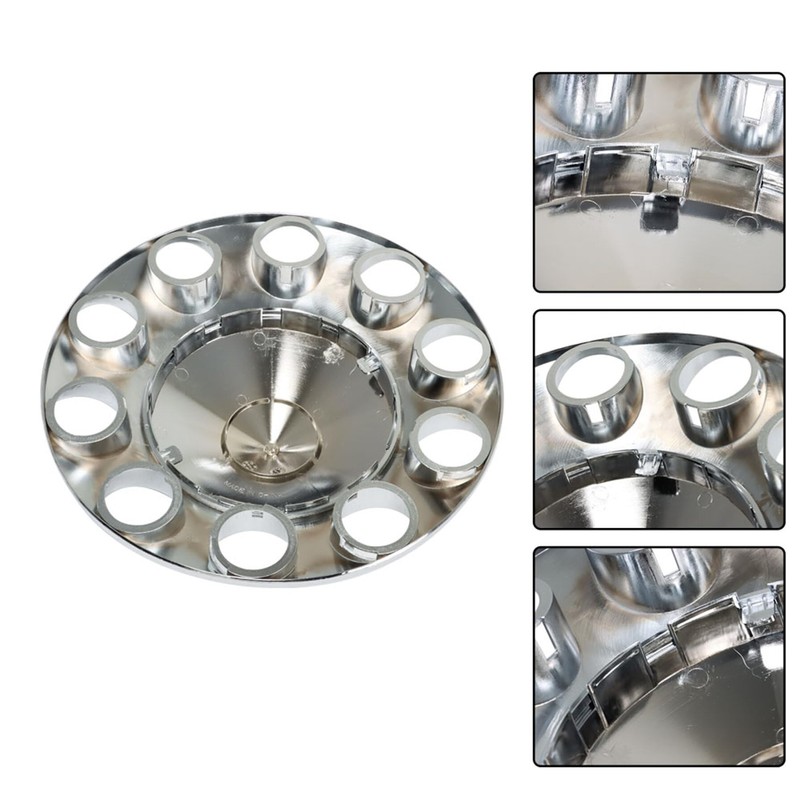 GXYWADY Front Hub Cover Set Chrome Wheel Cover with 33mm