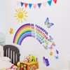 Condessacity Rainbow Large Stylish Wall Sticker Inspirational English Letter Bible
