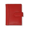 RAS Mens Womens Small Leather 24 Credit Cardholder with Popper