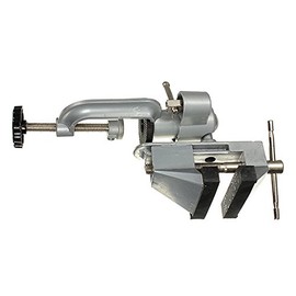 BENCH WIZARD Professional Swivel Vise with Clamp | 3" (7.6 cm) Tabletop Vise | Secure & Versatile | Durable Construction