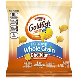 Pepperidge Farm Whole Grain Cheddar Goldfish - 0.75 oz. bag, 300 per case