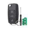 433 MHz 3 Button Car Key for Volkswagen Skoda Folding