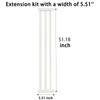 SHYUJAJIE 51.18" Tall Dog Gate 5.51" Wide Extension Kit for