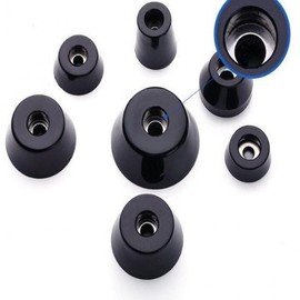 Non-slip Rubber Feet for Furniture: Chairs, Tables, Boxes (Shock Absorbing) Pad 27x21x18mm 3pcs 100ea