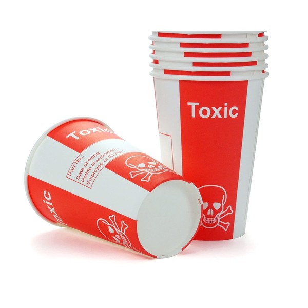 Toxic Paper Cups, Poison Cups, Paper Cups, Cups for Laboratories