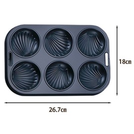 Kai Corporation Kai House Select DL6172 Madeline Shape, 6 Cavities