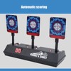 Electronic Shooting Target Auto Reset Scoring Target Sound Light Outdoor