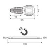 ANEX Ratcheting Screwdriver Ball Handle, Japanese Heavy Duty Magnetic Bit