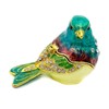 JWT Astyle Turquoise Green Bird Trinket Boxes Hinged ,Bird Decor