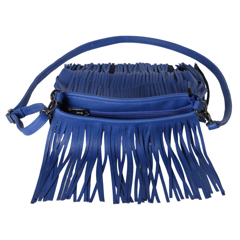 Womens Tassel Handbag - Fringe Design Bag - Soft Stylish