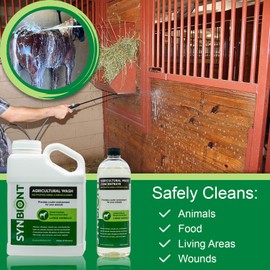 SYNBIONT AGRICULTURAL WASH Ag Wash: 32 .oz Concentrate Horse Shampoo pet Supplies Dog Shampoo Horse tack wash