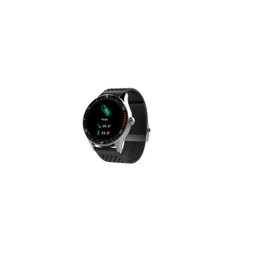 CARNEO Prime GTR Men's Smartwatch, Own App carneo FIT, GPS via App, Heart Rate and Temperature Measurement, Stress Measurement, Cardio Index, Connection with Friends via App, IPS Display, Always ON