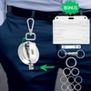 JOJO 2 Sets Silver Tone Lanyard with 65cm Steel Cable