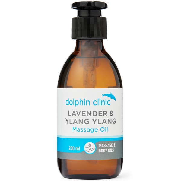 Dolphin Clinic Massage & Body Oil - Lavender & Ylang Ylang 200ml
