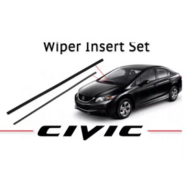 Autoparts Front Windshield Wiper Blade Insert Set Fits 2008-2015 Honda Civic -High Quality