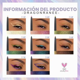 Erinde Lápiz Delineador de Ojos Camaleón Metálico, #01