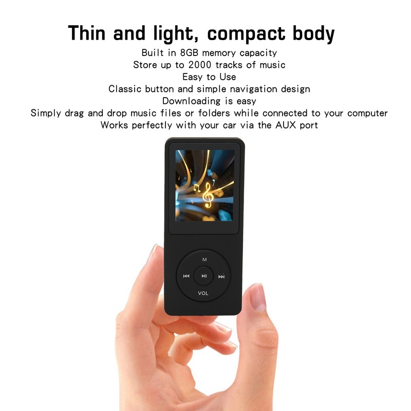 MP3 MP4 Player 1.8in Screen 8GB Memory 64GB Expandable 30