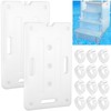 2 PCS Swimming Pool Ladder Weights, HDPE Swimming Pool Step