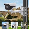 Mast Mount for Surveillance Camera with 3 Adjustable Clamps, Corner