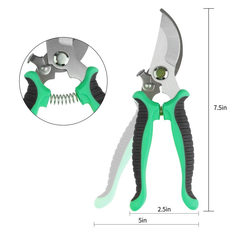 Pruning Shears Sharp Blade Bypass Hand Pruner - Garden Secateurs