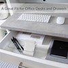 Simplify 3 Pack Small Drawer Organizer, Rectangle, Multi-Purpose, Office, Bathroom,
