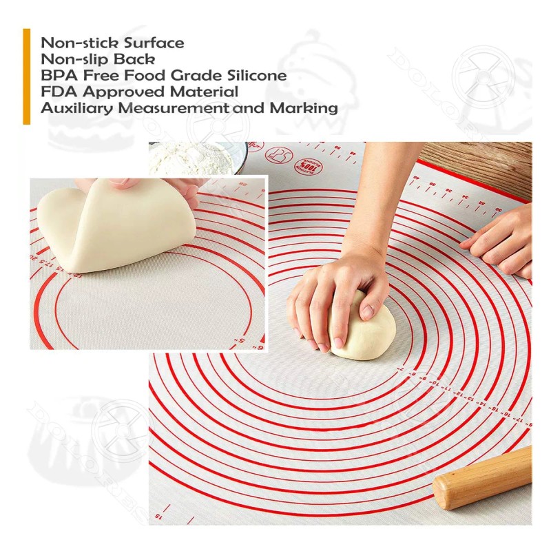 Dolores Tapete De Silicona Para Hornear Grande Antiadherente 60x40cm