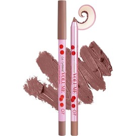 VIVIENNE SABO Le Grand Volume Gel Lip Liner 07 Brown Pink - Long-Lasting Contour Pen, Waterproof, Smudge-proof Creamy Texture, Highly Pigmented, Sharpenable, Premium Make-Up, Cosmetics, Cruelty Free