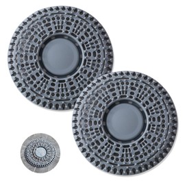 Shower Drain Hair Catcher, 2 Pack Premium Silicone Drain Protector & Shower Drain Cover, Shower Installation Kits for Flat Drains of Shower Room, Bathroom, Gray