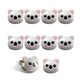 COOK WITH COLOR Cute Bag Clips - 10 Pc. Set of Funny Snack Clips - Airtight Seal for Food Storage (Koala)
