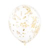 12" Gold Confetti Balloons, 6ct