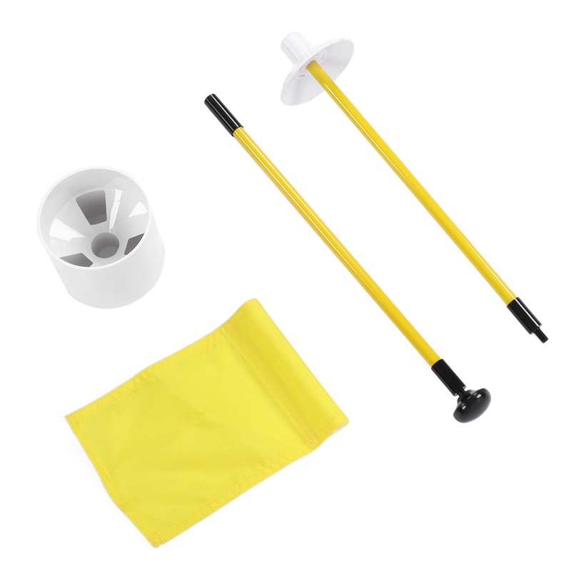 Practice Golf Hole Pole Cup Flag Stick Detachable 2 Section
