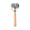 Fantes Double-Blade Pastry Ravioli Pasta Dough Cutter Crimper Wheel, Stainless