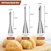 Piping Nozzles Filling Nozzle, Pack of 3 Stainless Steel Filling