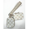 The Iris Pouch Wristlet (#8049-2) Simplify Your Routine:_Mint Green/White