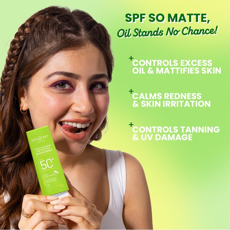 Dot & Key CICA Calming Mattifying Sunscreen SPF 50 PA++++