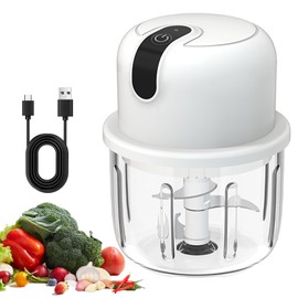 Onion Chopper Electric 350 ml, USB Onion Cutter Electric Small Onion Chopper Garlic Chopper Kitchen Electric Garlic Cutter Onion Cutter for Meat, Onions, Garlic