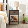 VECELO Nightstand,Modern Bedside End Table, Night Stand with Drawer and