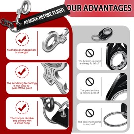 Fidget Spinner Keychain Set,White Full Metal Fidget Keychain with Black Tag for Motorcycles, Backpacks, Men, Scooters, Jeans Trim, Cars, and Men's Gifts