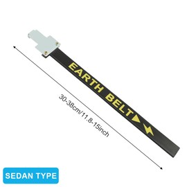 Car Anti Static Strip Earth Belt Ground Wire Strap w Adjustable Ring for Car Vehicle Truck SUV RV Safe Driving, Vehicle Automobile Static Electricity with Single Copper Wire (COLOR:30-38cm)