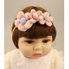 Bethynas Baby Girls Cute Headband Set 3pcs Handmade Puffy Flower