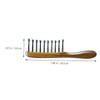Minkissy Sandalwood Comb for Scalp Massage Wide Tooth Hair Styling