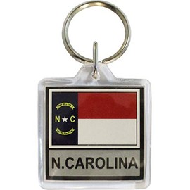 North Carolina - Lucite Keyring