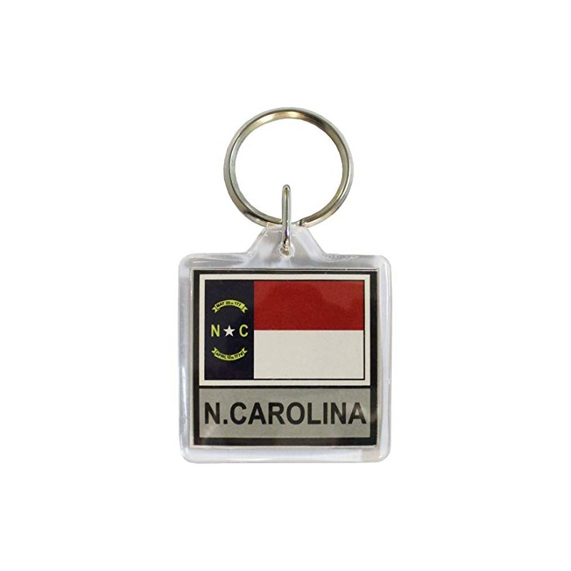 North Carolina - Lucite Keyring