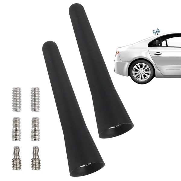 Set of 2 Car Antenna Short – 6.5 cm Mini