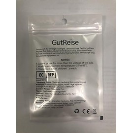 GutReise GutReise AC/DC E10 bulbs, 10 pieces 6V warm white? E10 replacement bulbs miniature screw LED lamps 0.5Watt 65Lm (6V, warm white)