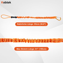 Anti-Drop Tool Tether for Power Tools, 15 kg Load Capacity, Safety Cable for Scaffolding, Construction, Home Renovation, Phone Rope Design, Retractable Safety Tool Lead (2)