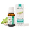 NATSHOP - Aceite Esencial Lemongrass Orgánico, 100% Puro, Grado Terapéutico