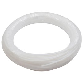 Audiofan PTFE Tube, 3D Printer, For Extruders, Heat Resistant, Insulated, Heavy Duty, Outer Diameter 0.2 inch (4 mm) Inner Diameter x 2 mm, White (Translucent), 6.6 ft (2 m)