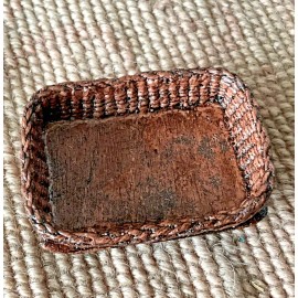 Tyler Pat Tyler Dollhouse Miniature Resin Wicker Basket Tray  2257